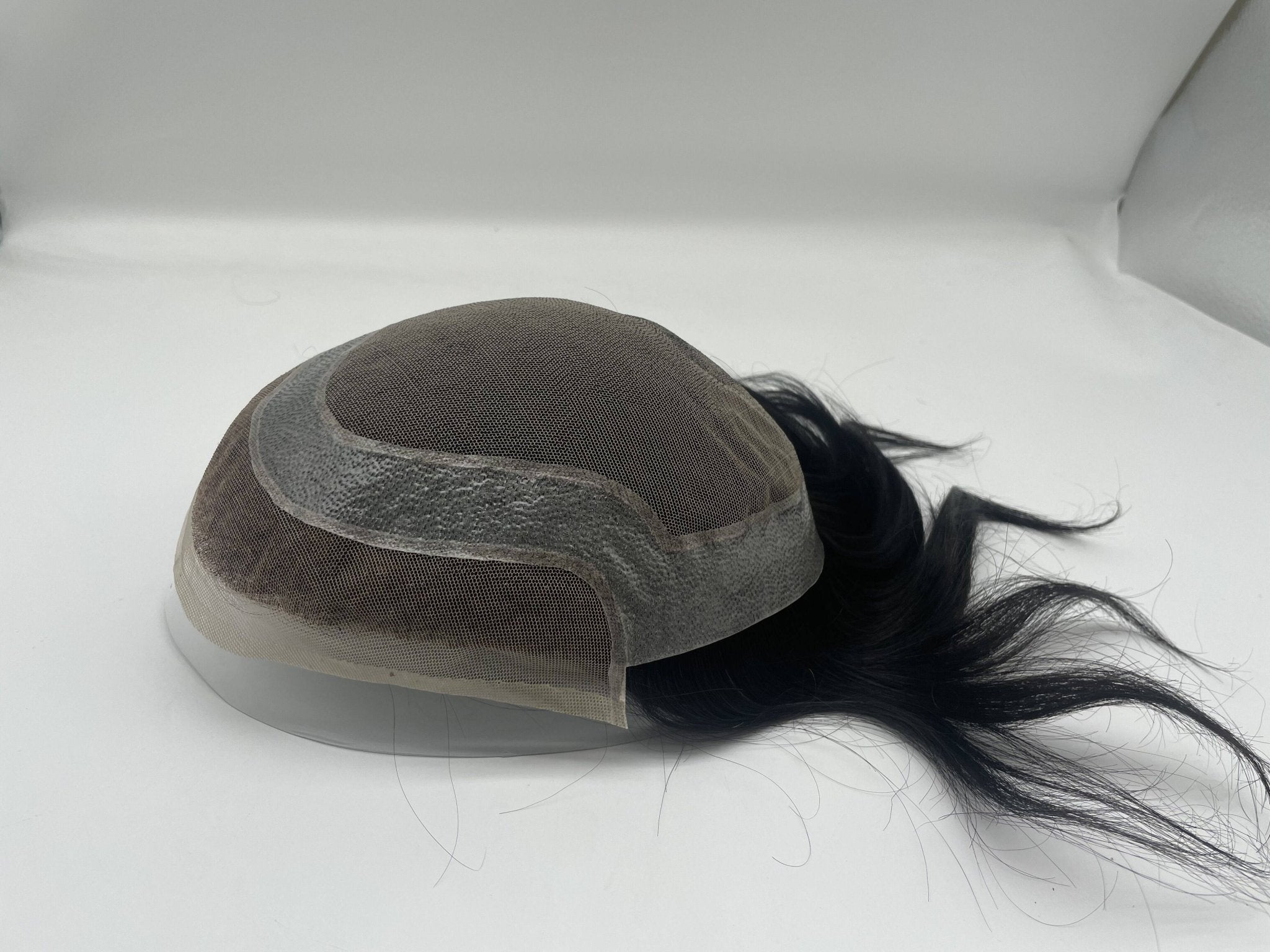 VIP Extensions Hollywood Toupee for Men, 100% Human Hair, 1B