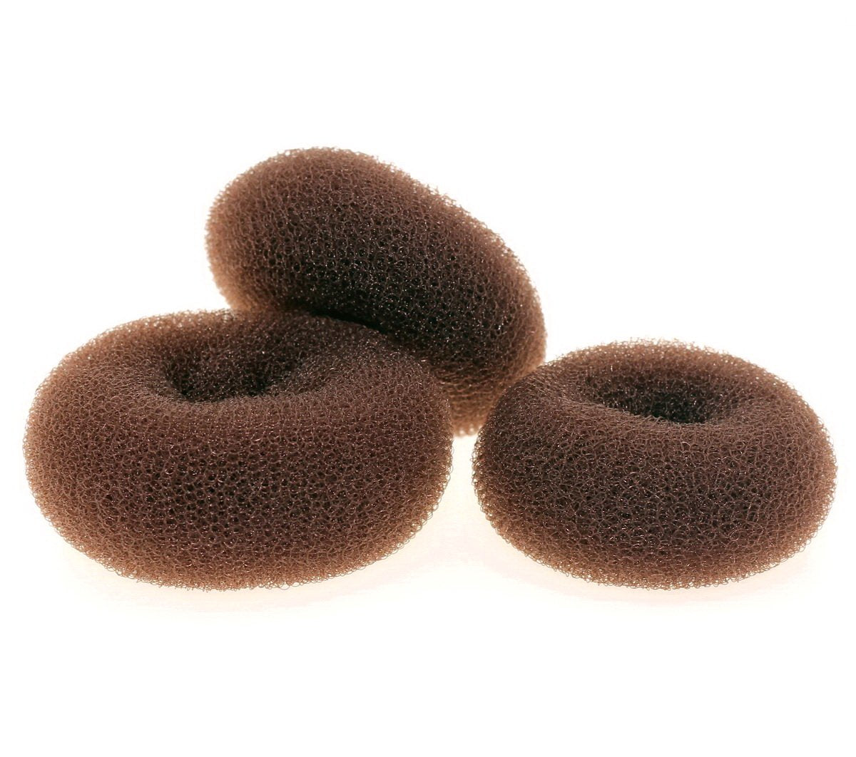 VIP Extensions Hair Bun Maker Donut, Large Brown