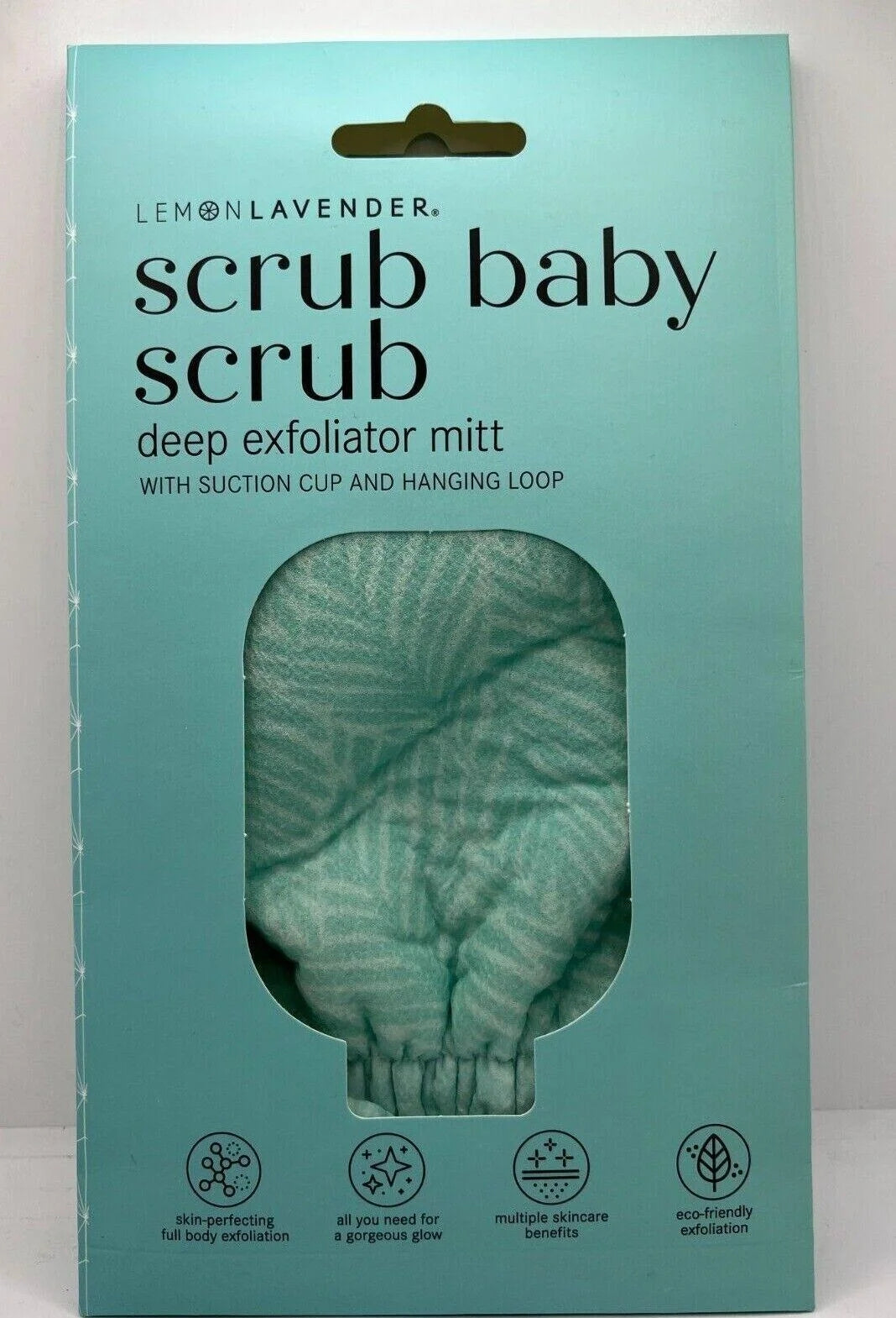 Lemon Lavender Deep Exfoliator Mitt with Suction Cup