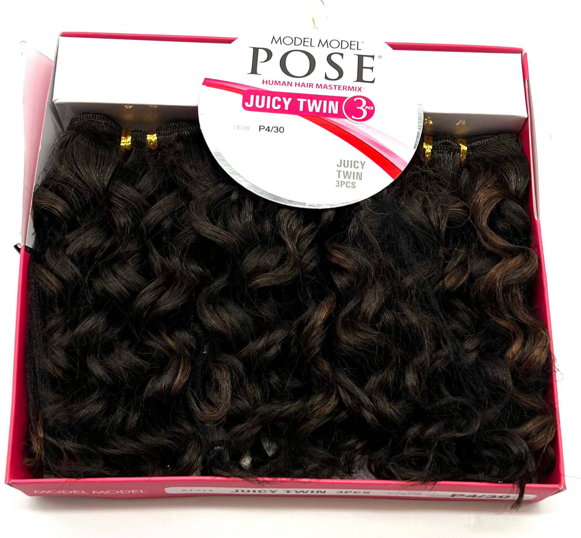 Model Model Pose Juicy Twin Human Hair Blend, 3 pc, P4/30