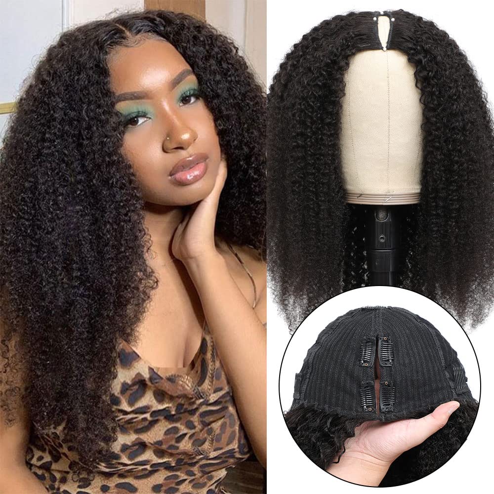 Rio Straight U-Part Clip-In Human Hair Wig, Red, 26 in
