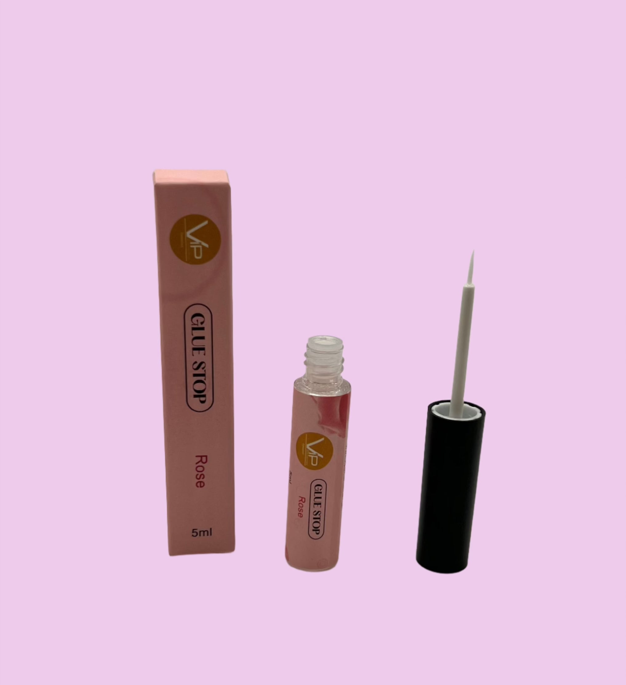 VIP Extensions Eyelash Glue Stop Line, Rose, 5 ml