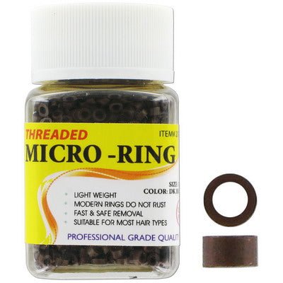 C&L Allure Micro Rings 3.5 mm, Burgundy, 1000 Pcs