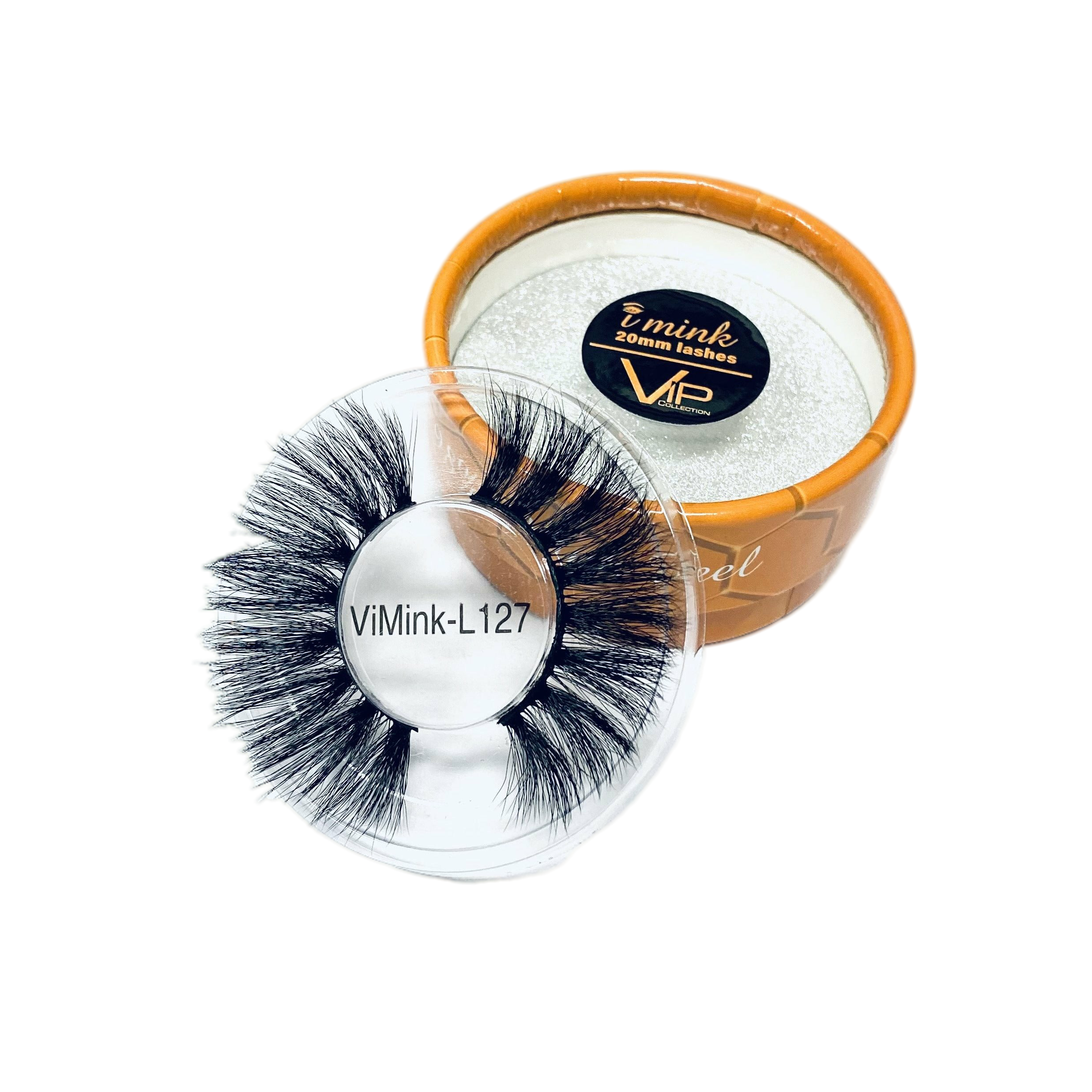 VIP iMink Long Strip Lashes, 98% Mink Feel, Animal-Free, L127