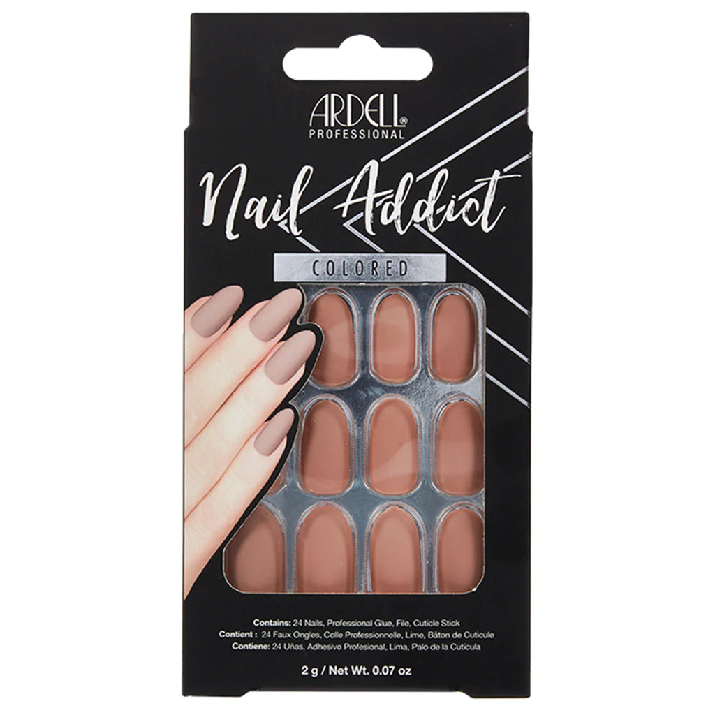 Ardell Nail Addict Premium Artificial Nail Set, Barely There Nude