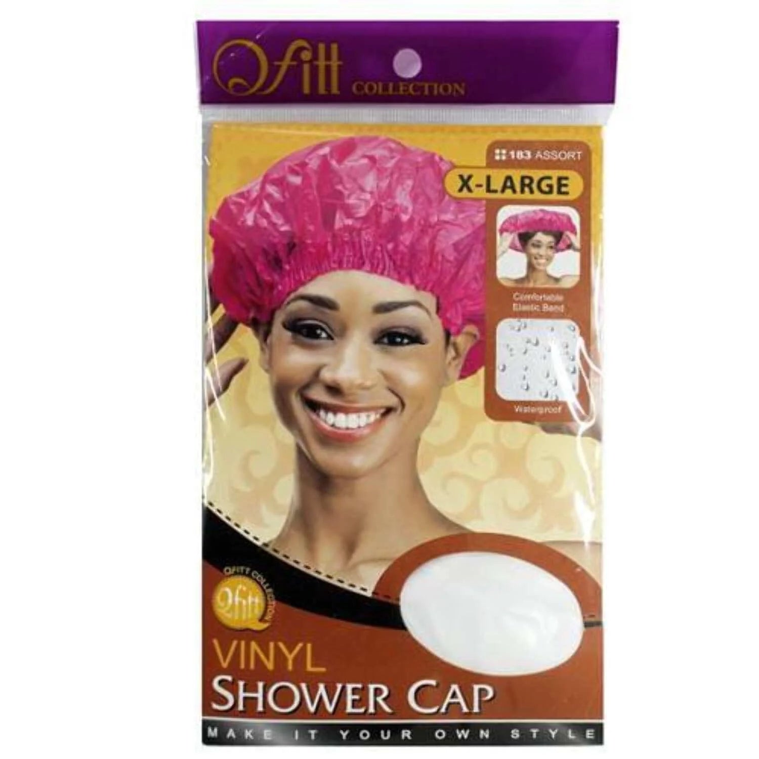 Qfitt Jumbo Shower Cap, X-Large