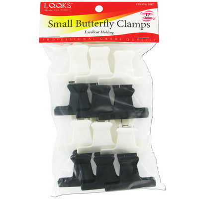 LQQKS Small Butterfly Clamps, Black and White