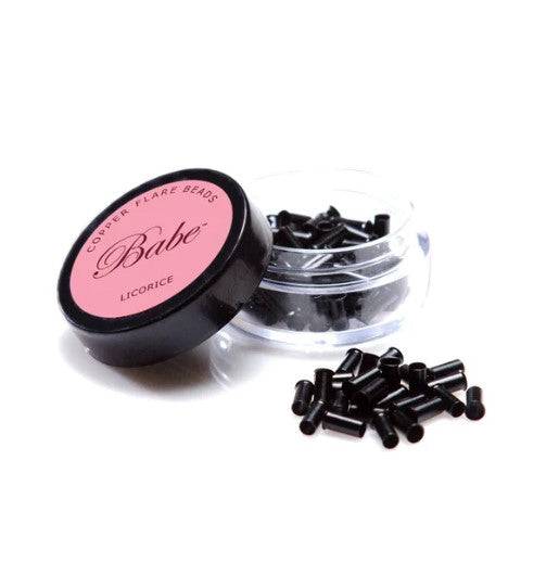 Babe Flare Beads 3.5 mm, 100 Beads per Container, Licorice
