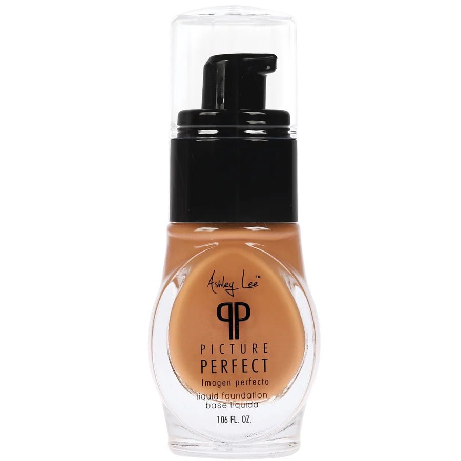 Ashley Lee Picture Perfect Liquid Foundation, Warm Caramel, 1.06 oz