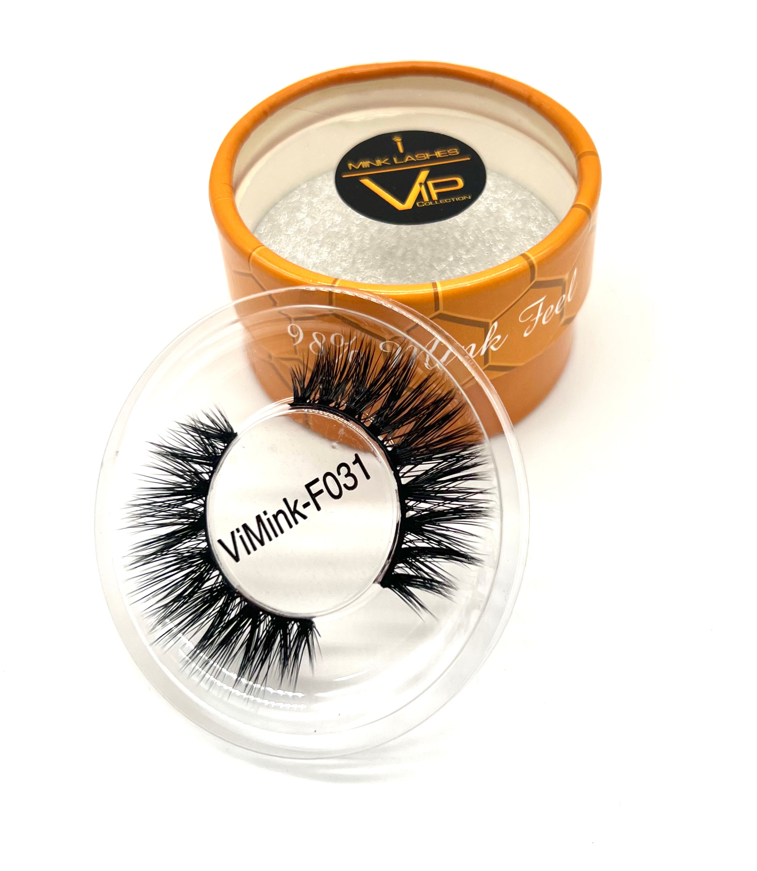 VIP iMink Super Flat Strip Lashes, 98% Mink Feel, Animal-Free, F031