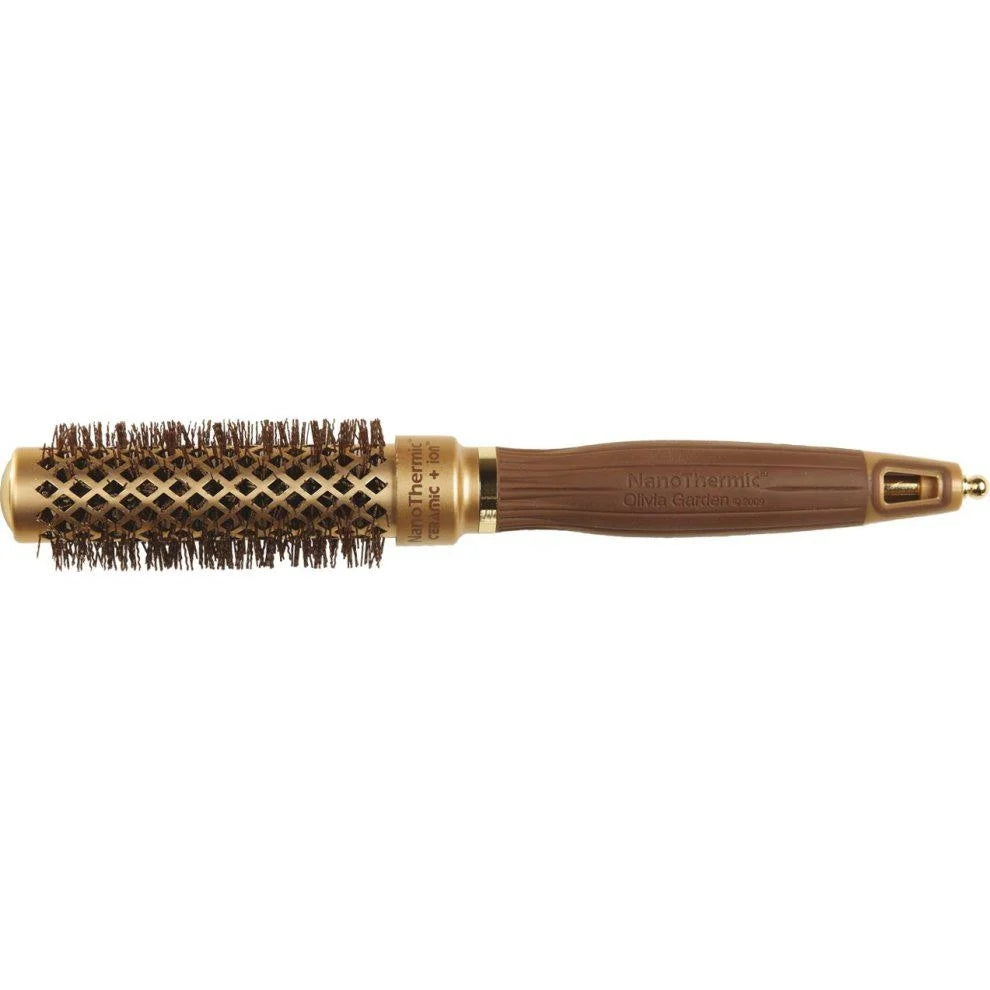 Olivia Garden NanoThermic Ceramic + Ion Round Thermal Brush, 18 mm