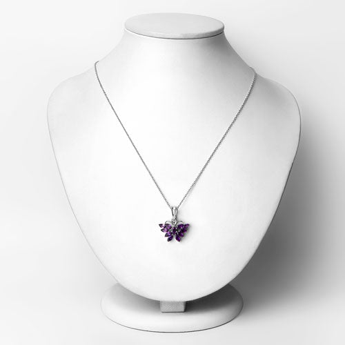 1.65 Carat Genuine Amethyst .925 Sterling Silver Pendant by Bids.com