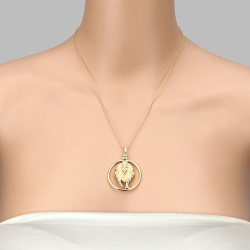 0.24 Carat Genuine Peridot .925 Sterling Silver Pendant by Bids.com