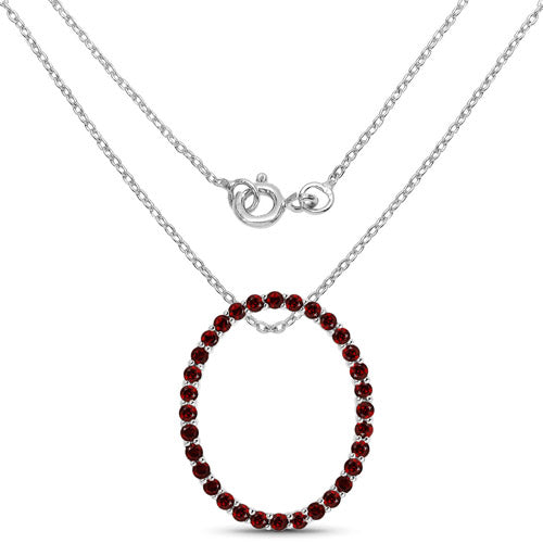 3.52 Carat Genuine Garnet .925 Sterling Silver Pendant by Bids.com