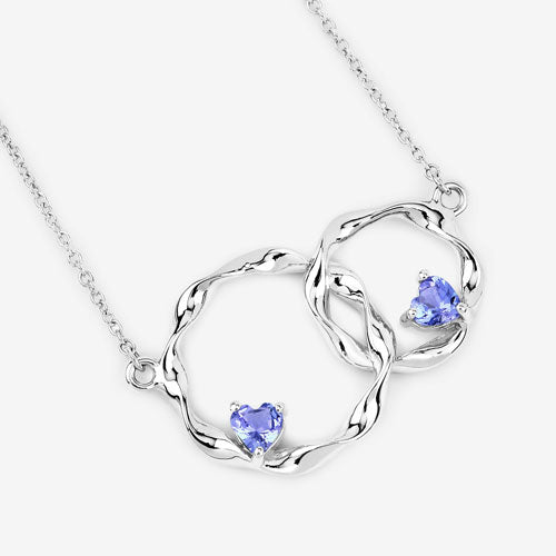 0.38 Carat Genuine Tanzanite .925 Sterling Silver Pendant by Bids.com