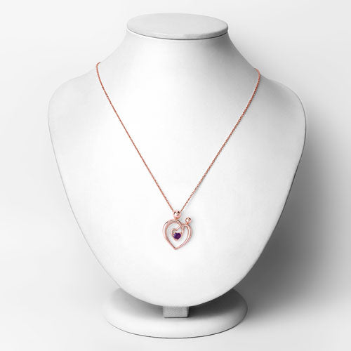 0.25 Carat Genuine Amethyst .925 Sterling Silver Pendant by Bids.com