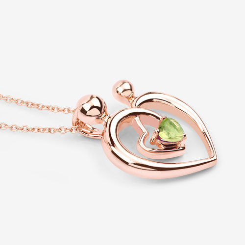 0.25 Carat Genuine Peridot .925 Sterling Silver Pendant by Bids.com