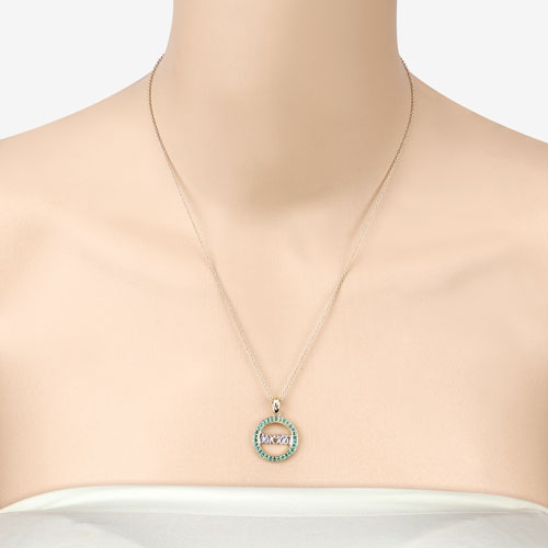 0.54 Carat Genuine Emerald .925 Sterling Silver Pendant by Bids.com