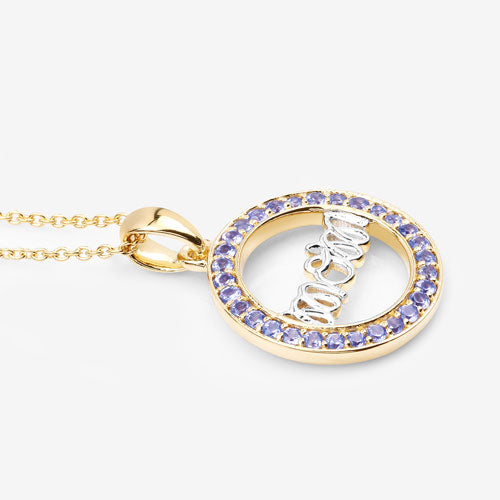 0.64 Carat Genuine Tanzanite .925 Sterling Silver Pendant by Bids.com