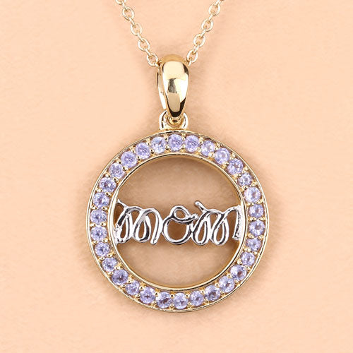 0.64 Carat Genuine Tanzanite .925 Sterling Silver Pendant by Bids.com