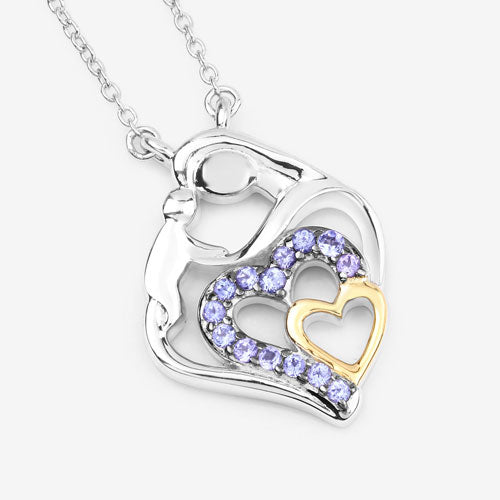 0.28 Carat Genuine Tanzanite .925 Sterling Silver Pendant by Bids.com