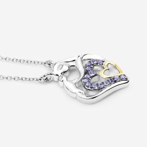 0.28 Carat Genuine Tanzanite .925 Sterling Silver Pendant by Bids.com