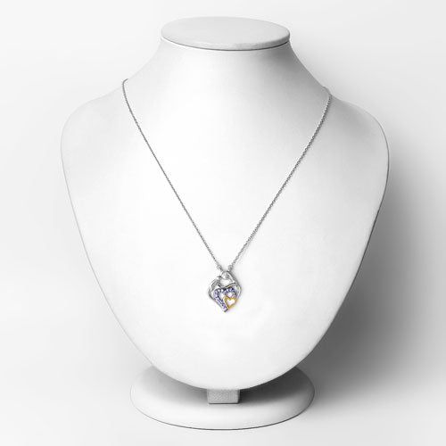 0.28 Carat Genuine Tanzanite .925 Sterling Silver Pendant by Bids.com