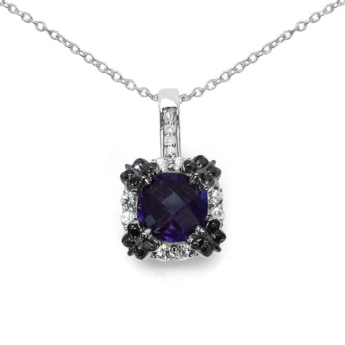 2.38 Carat Genuine Multi Stone .925 Sterling Silver Pendant by Bids.com