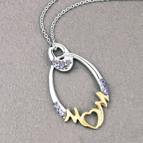0.18 Carat Genuine Tanzanite .925 Sterling Silver Pendant by Bids.com