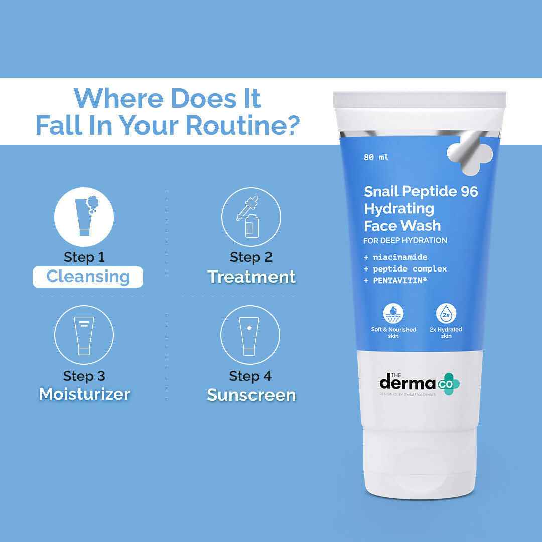 The Derma Co Snail Peptide 96 Hydrating Face Wash