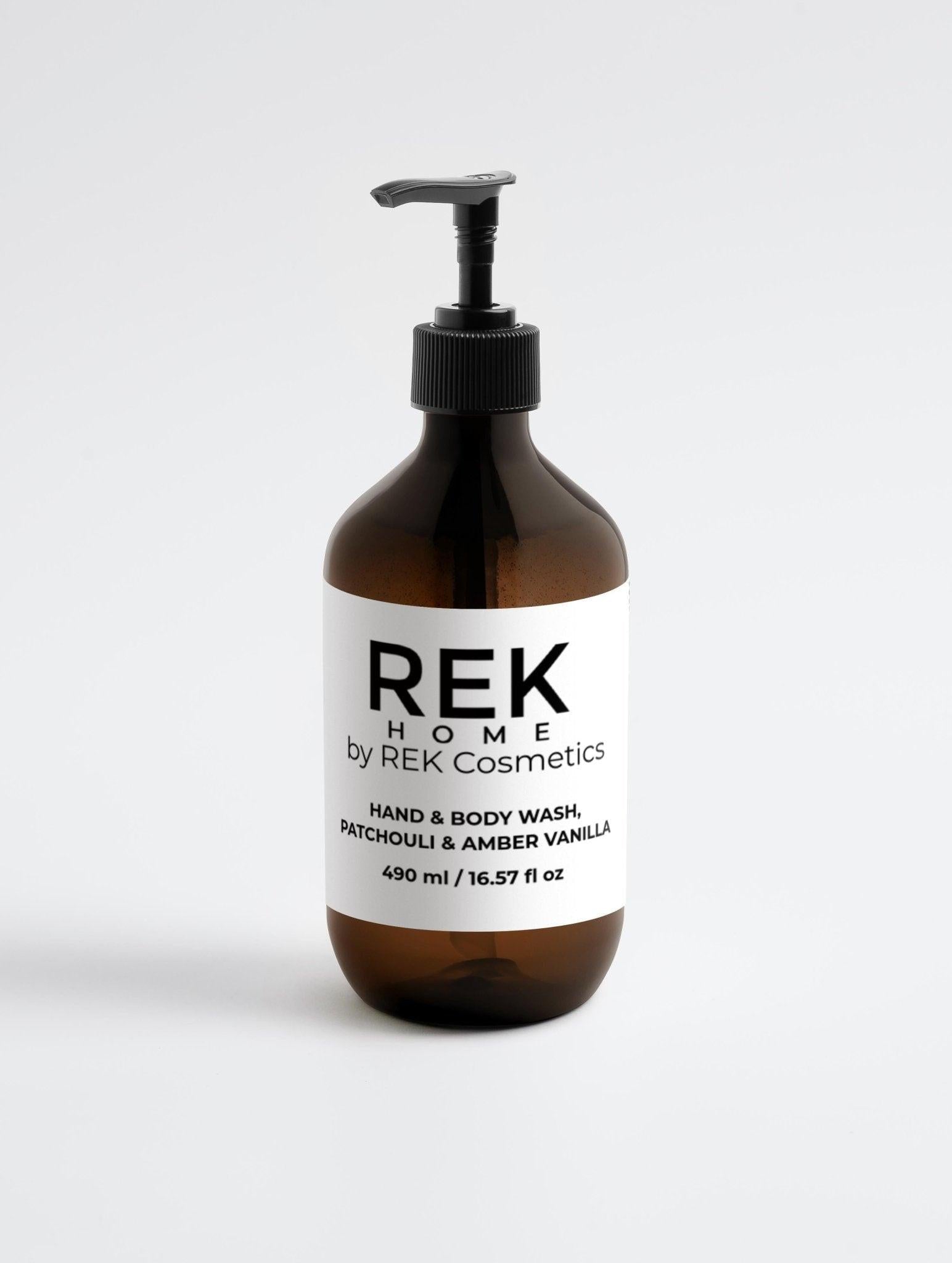 Patchouli & Amber Vanilla Hand & Body Wash by REK Cosmetics