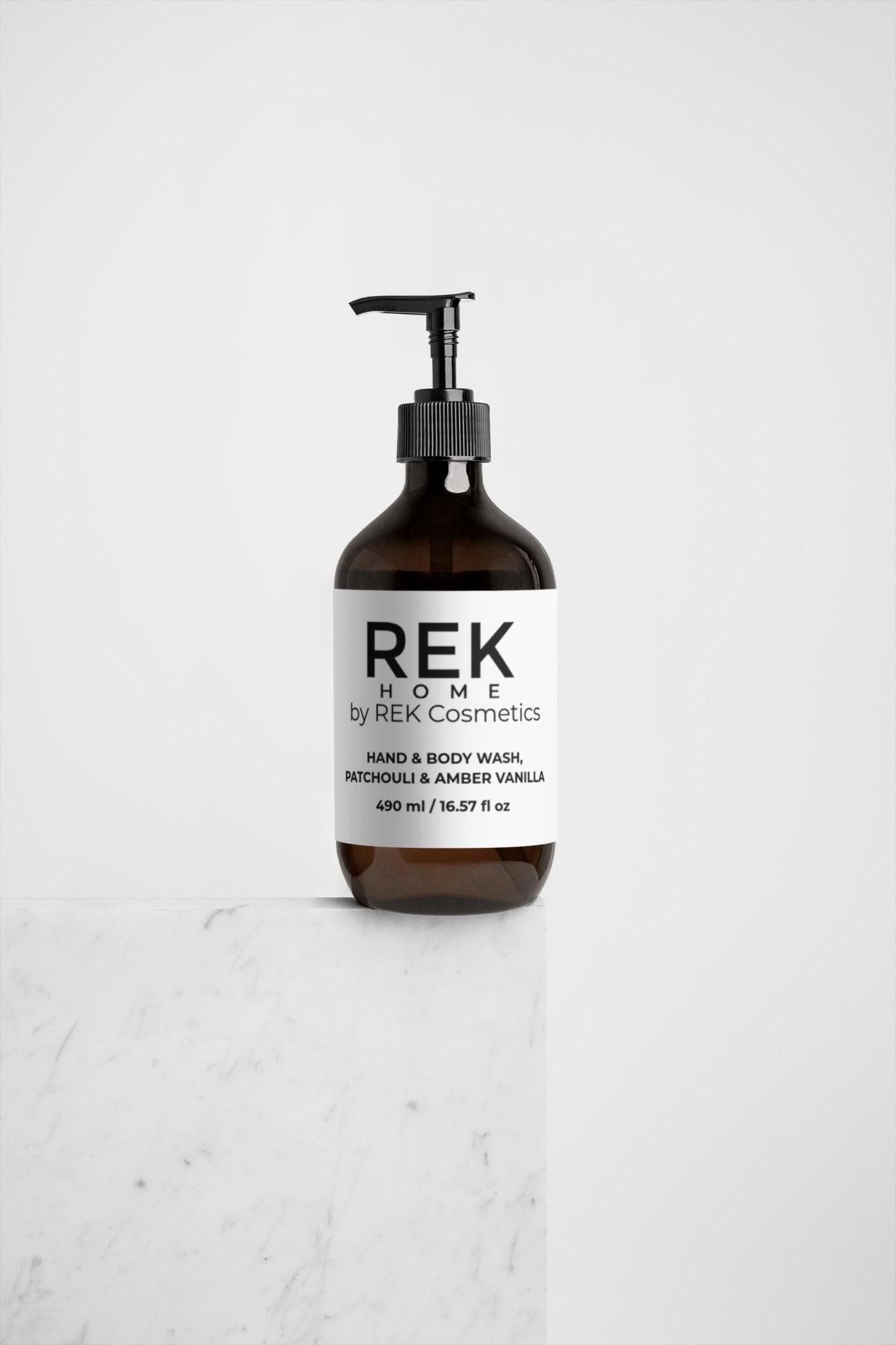 Patchouli & Amber Vanilla Hand & Body Wash by REK Cosmetics