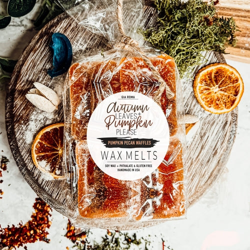 Pumpkin Pecan Waffles Scented Candle - Fall Breakfast Fragrance