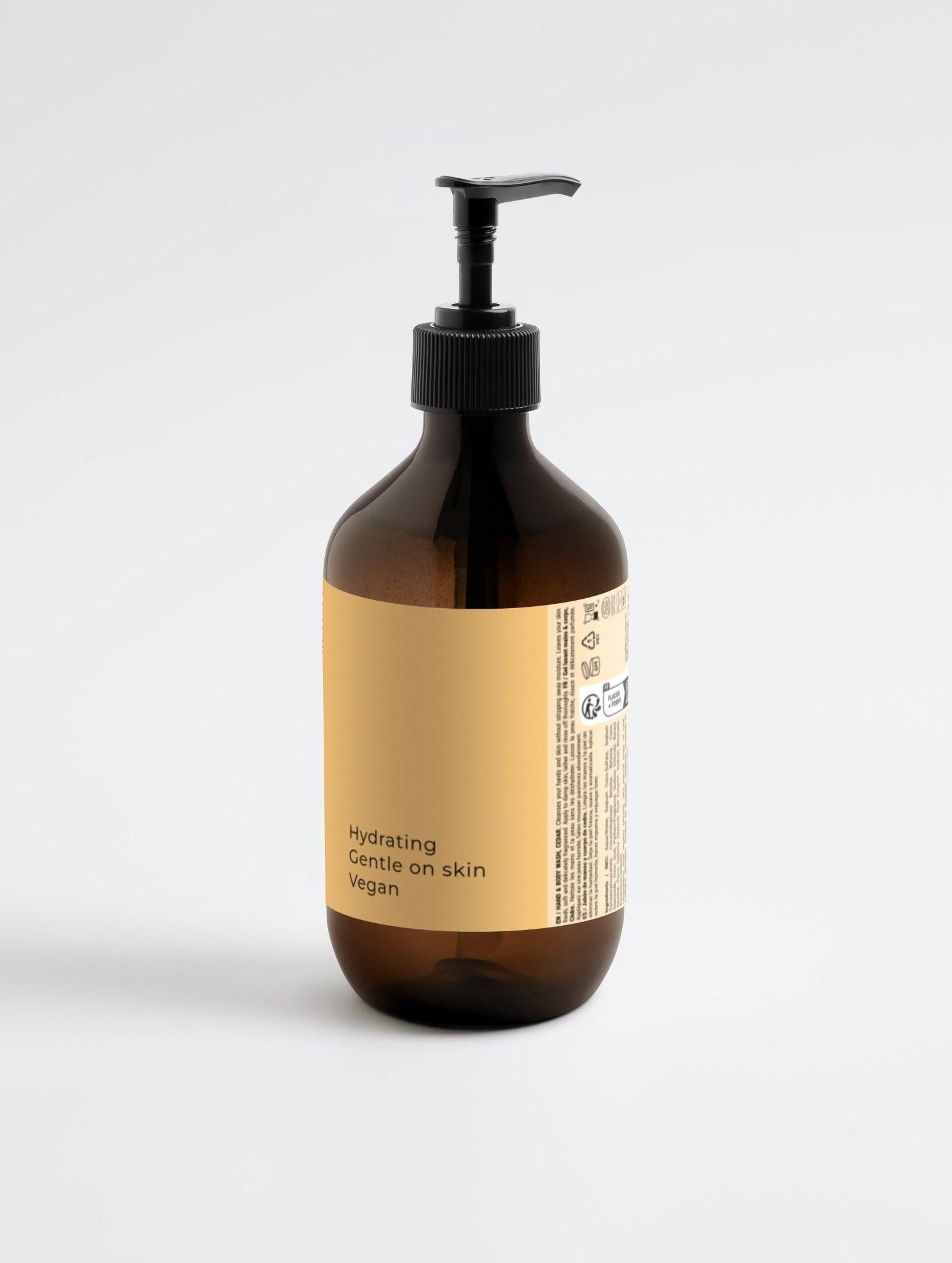 Peppermint Body Wash with Dark Cedar for Hands & Body by REK Cosmetics