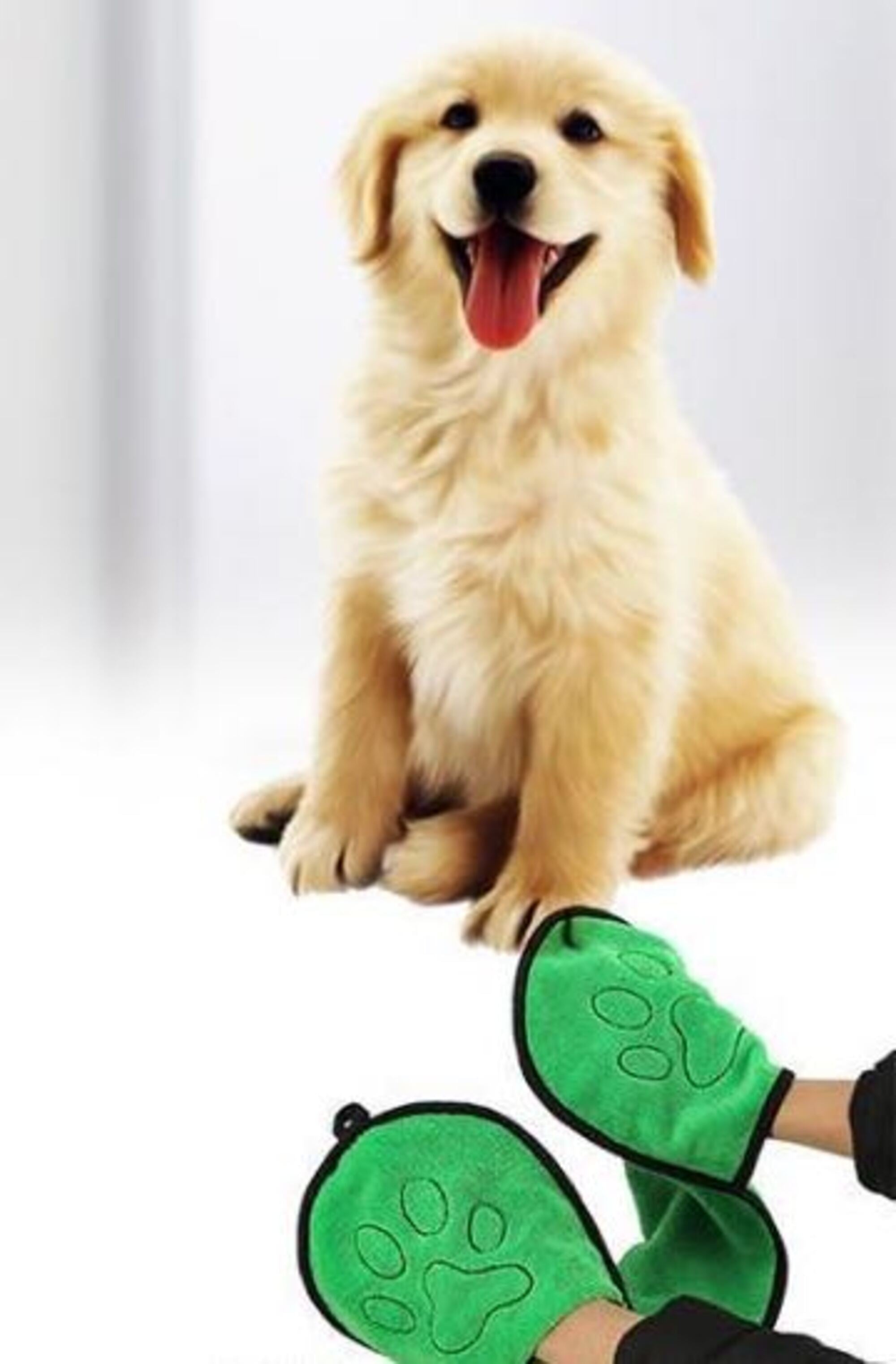 BeNat Pets. Dog Bath Towel Double Drop Pocket Design - DestGlow