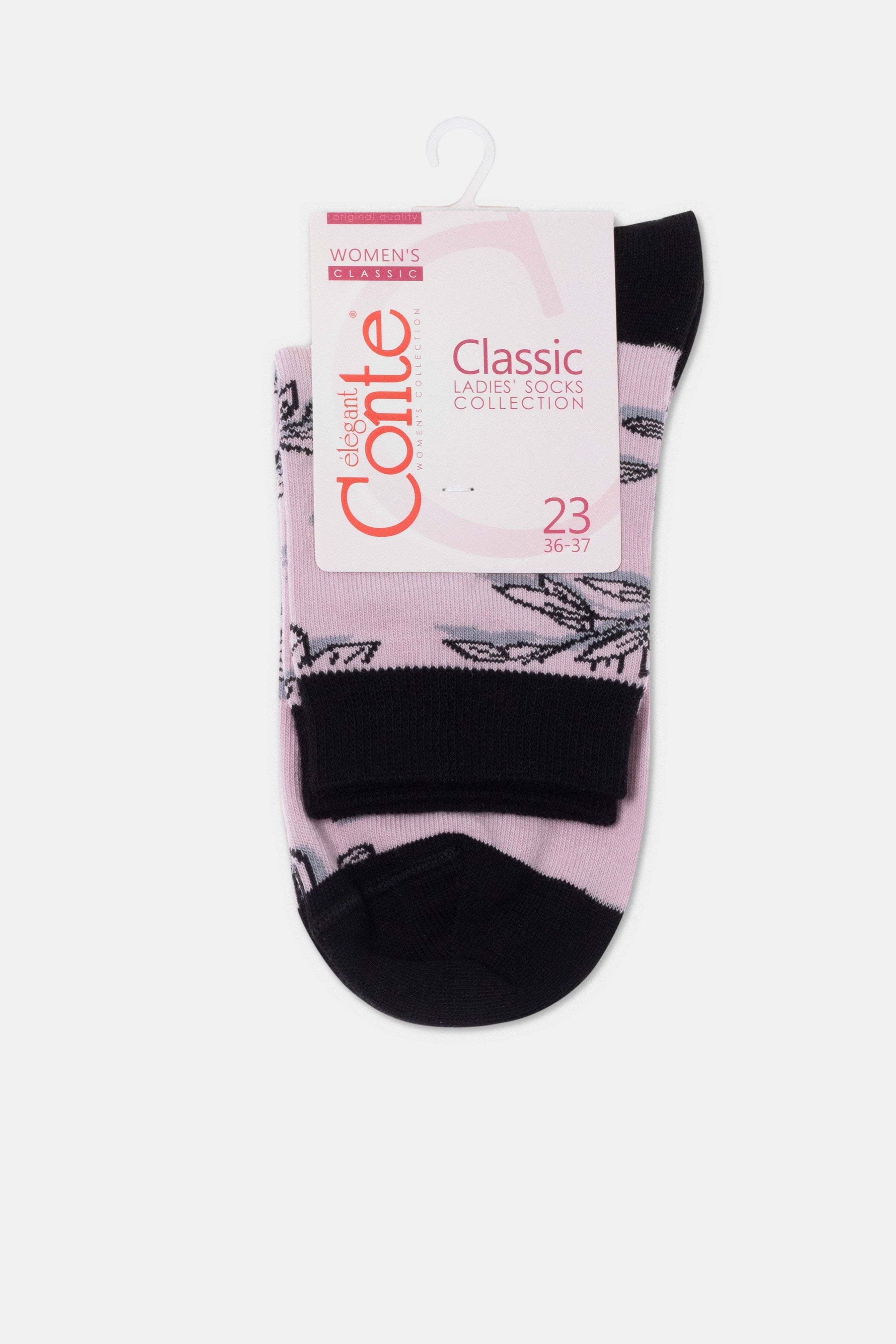Conte Cotton Socks Classic - 435 Flowers With Shadow - DestGlow