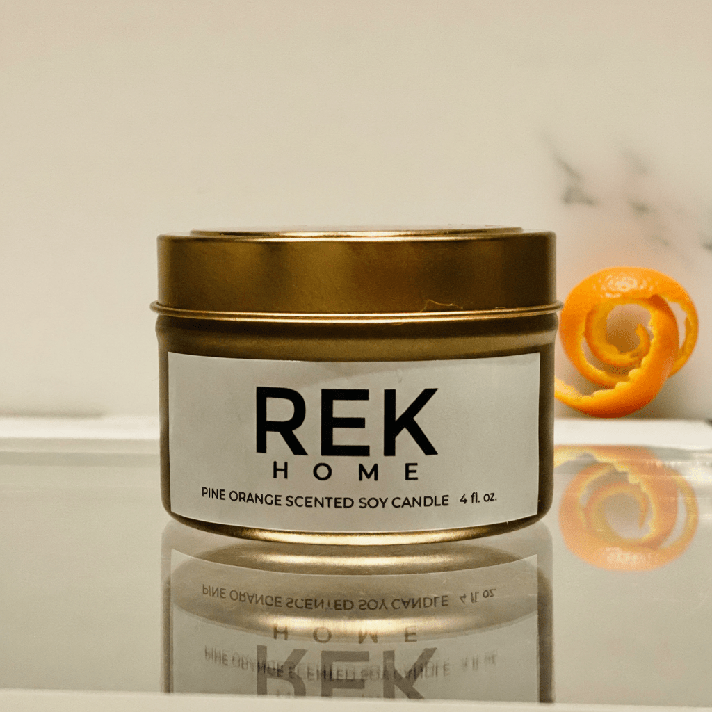 Pine Orange Soy Candle by REK Cosmetics
