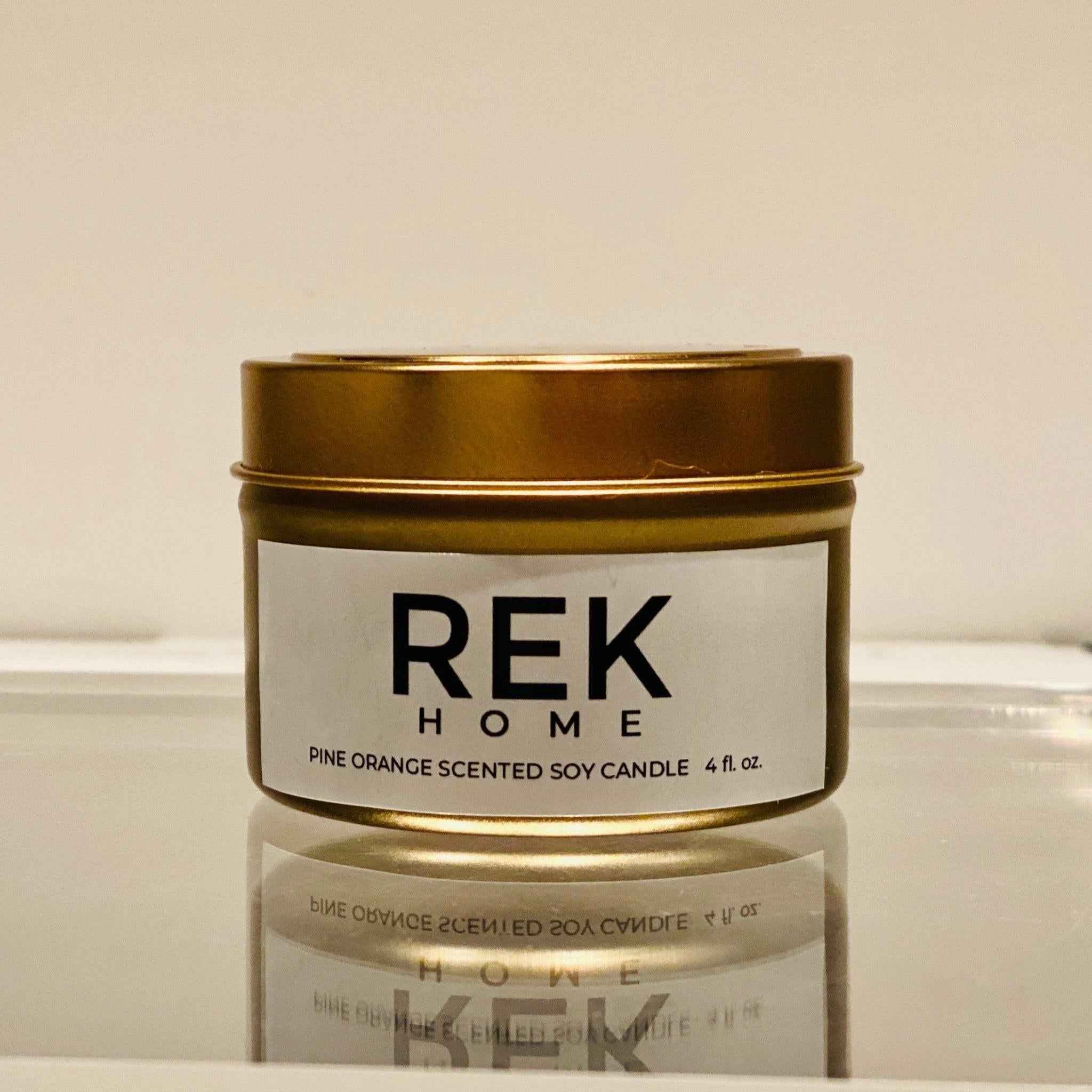 Pine Orange Soy Candle by REK Cosmetics