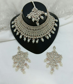 Joban Fashion Cream Color Stone Work Necklace Set
