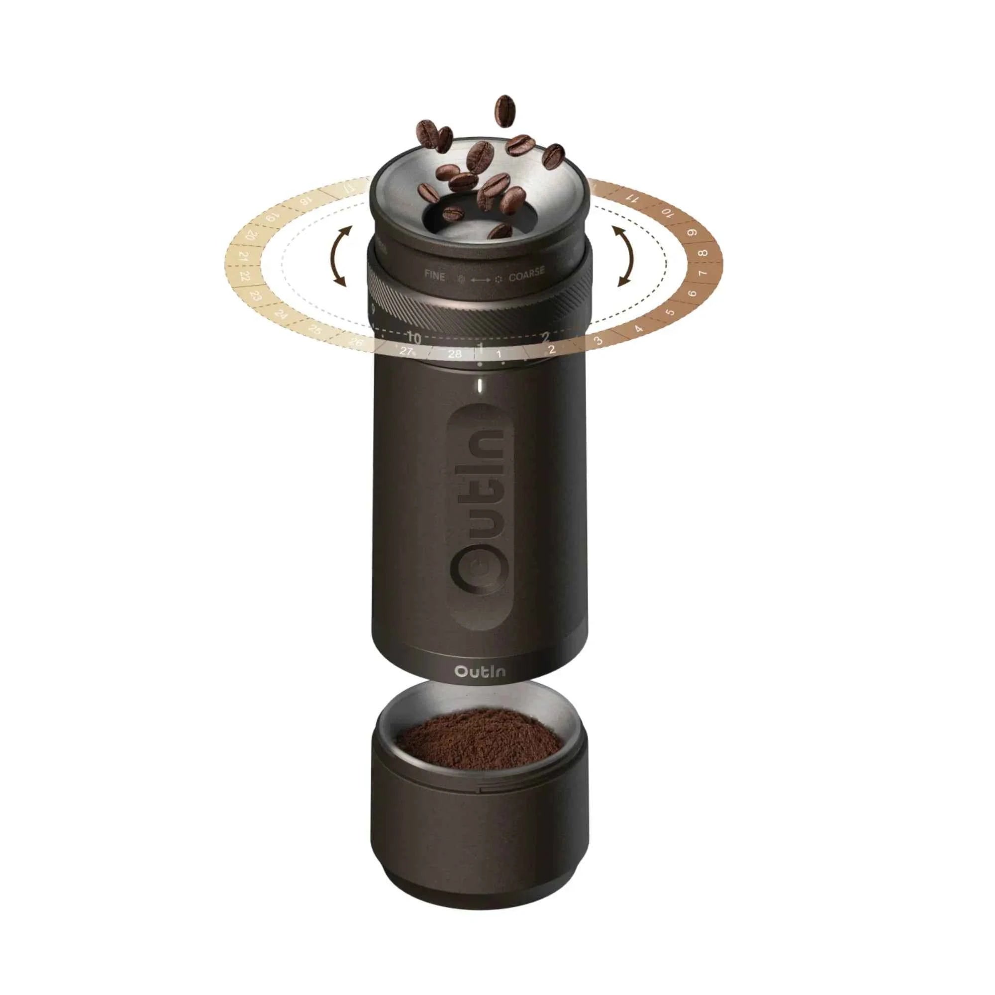 OutIn Fino Portable Electric Coffee Grinder - DestGlow