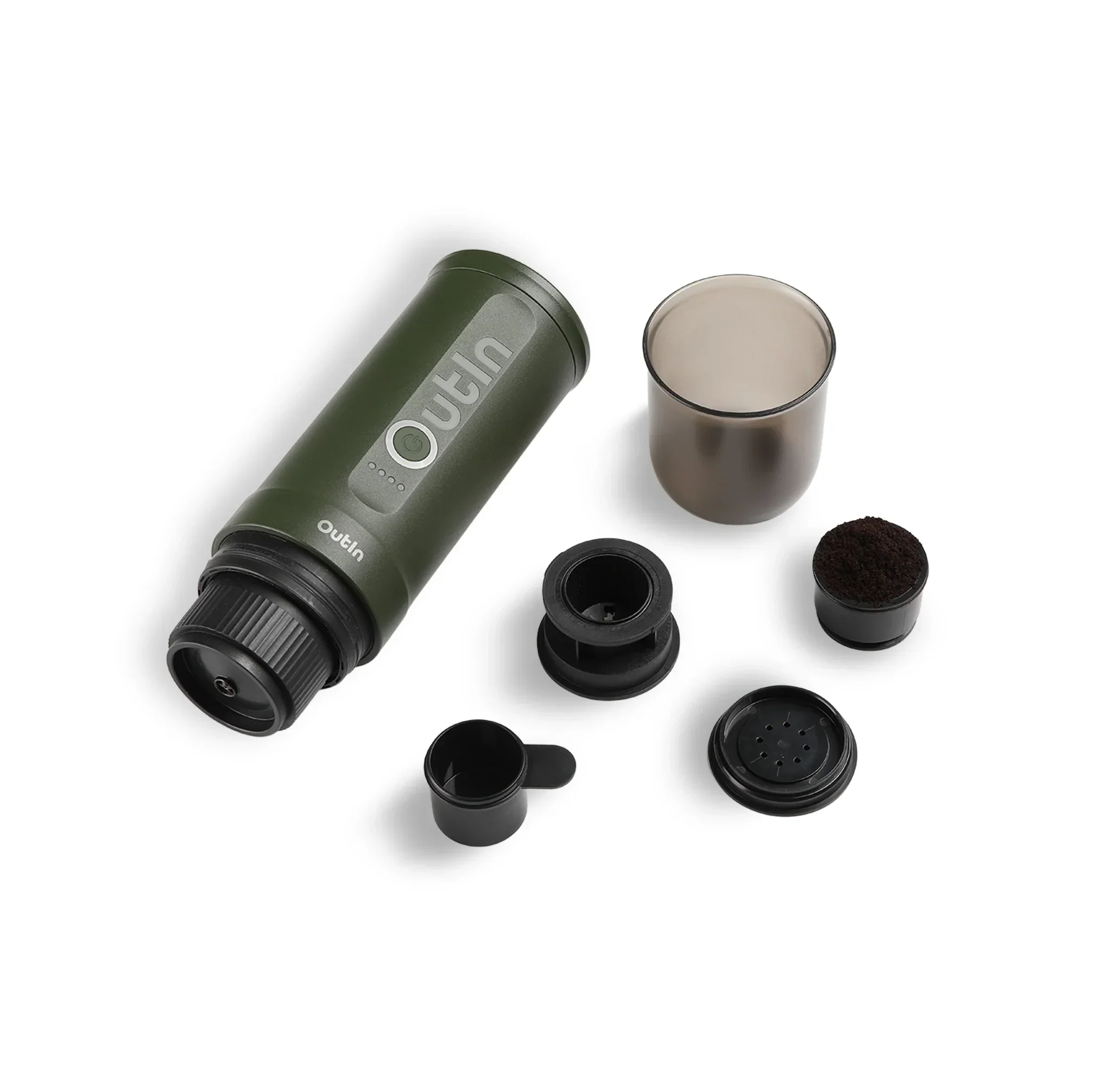 Nano Portable Espresso Machine (Forest Green) by OutIn