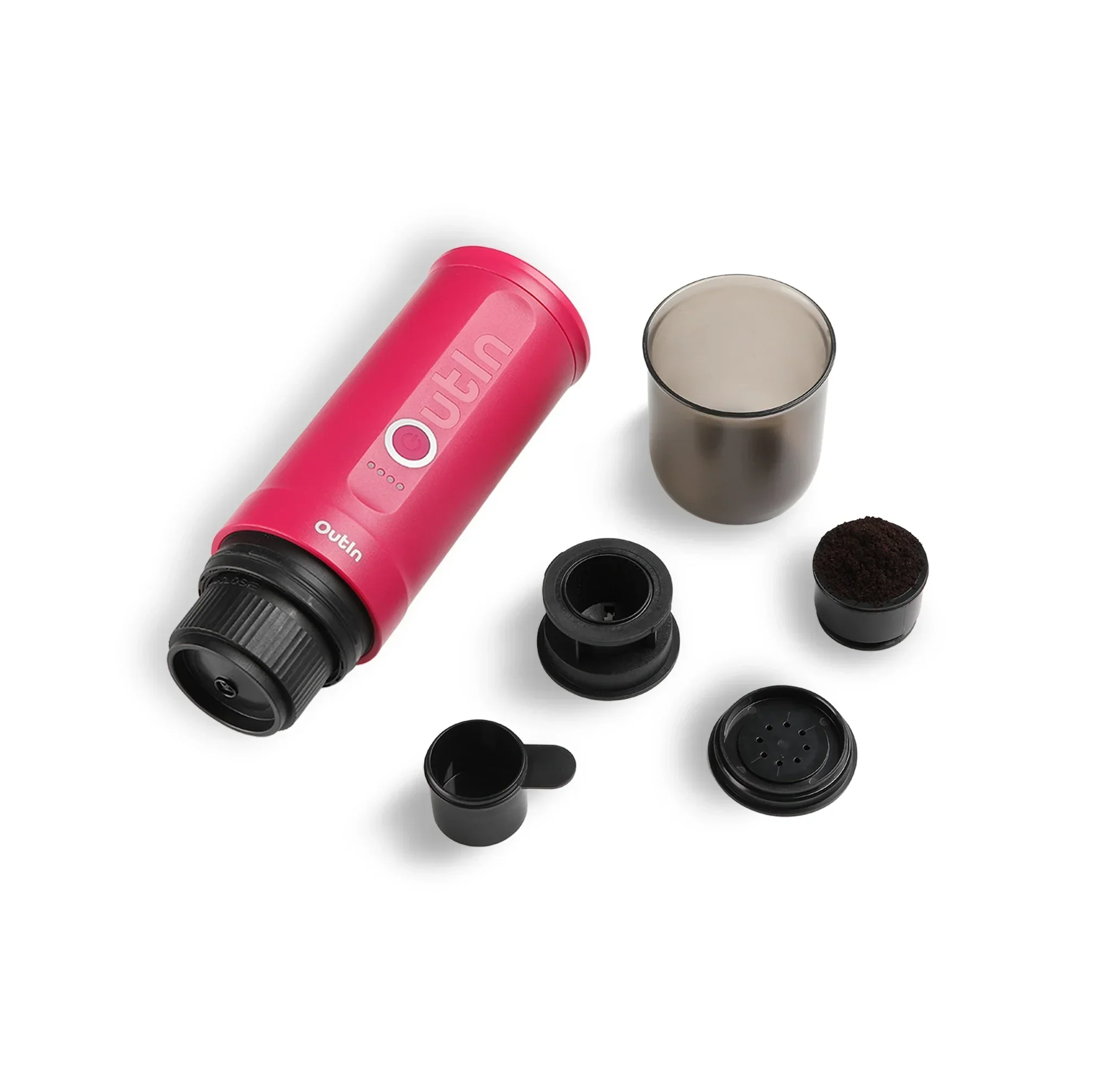 Nano Portable Espresso Machine (Fuchsia Pink) by OutIn