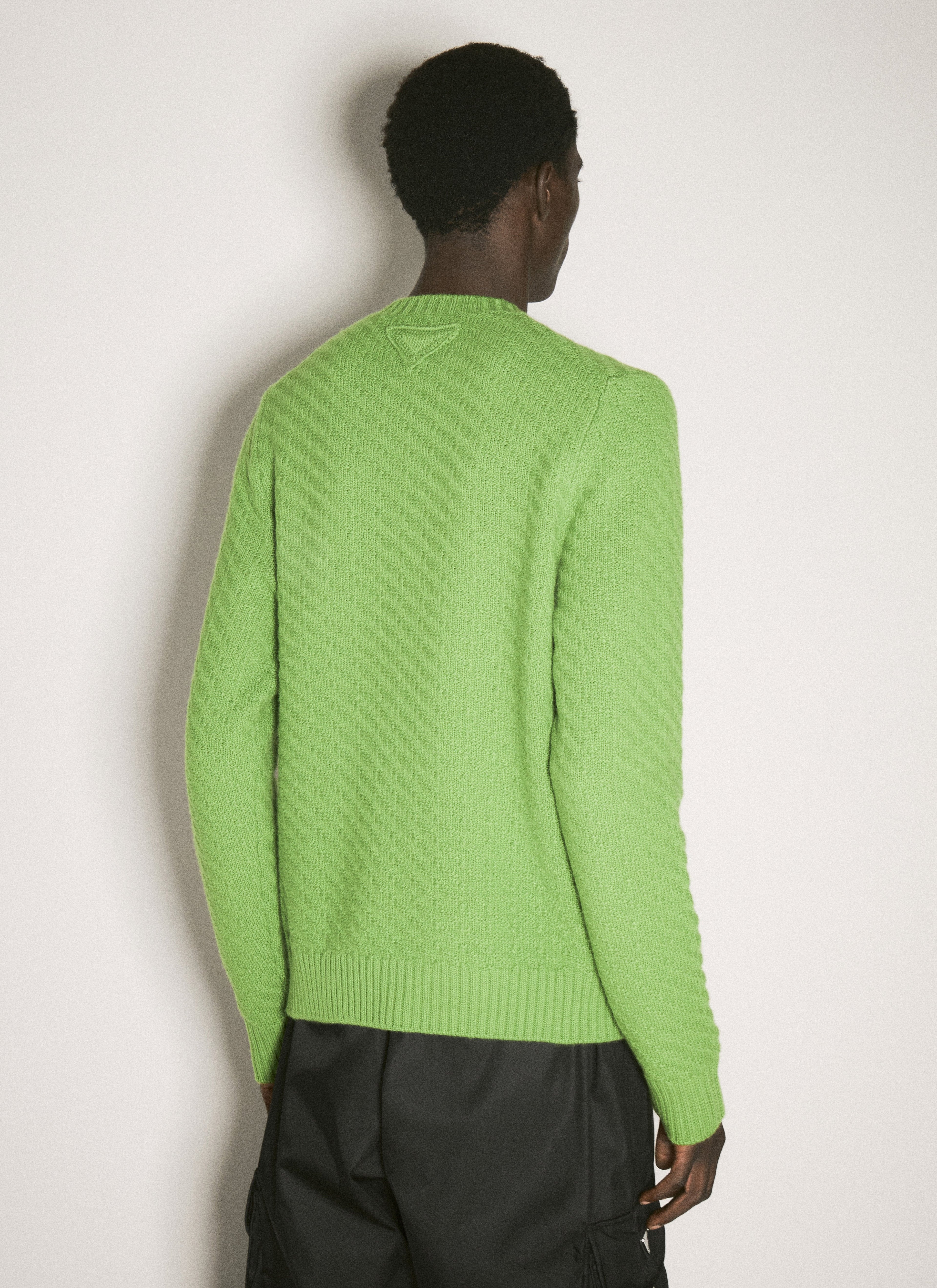 Prada Men Wool-And-Cashmere-Blend Sweater by Luosophy