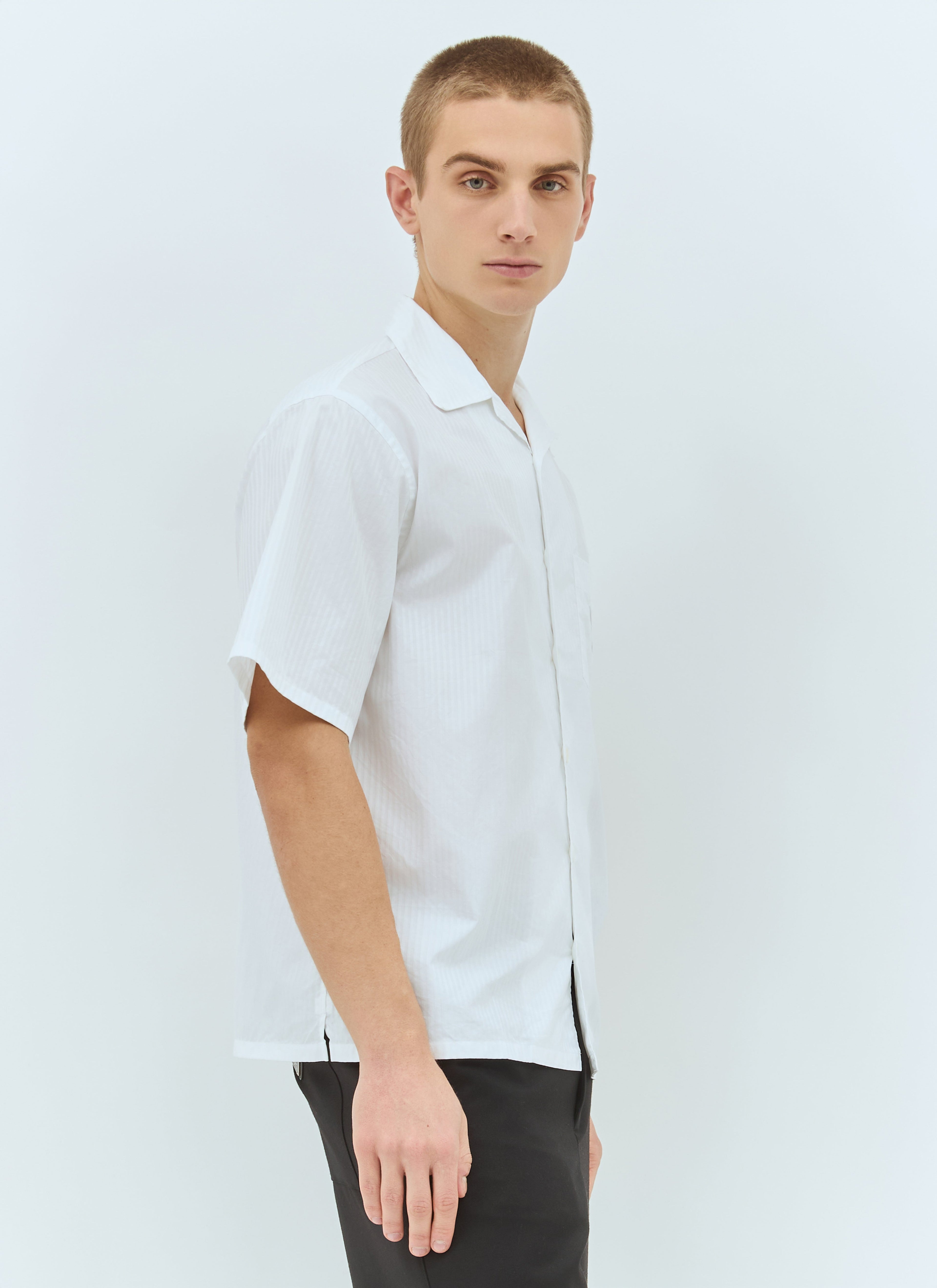 Prada Men Striped Short-Sleeve Shirt by Luosophy