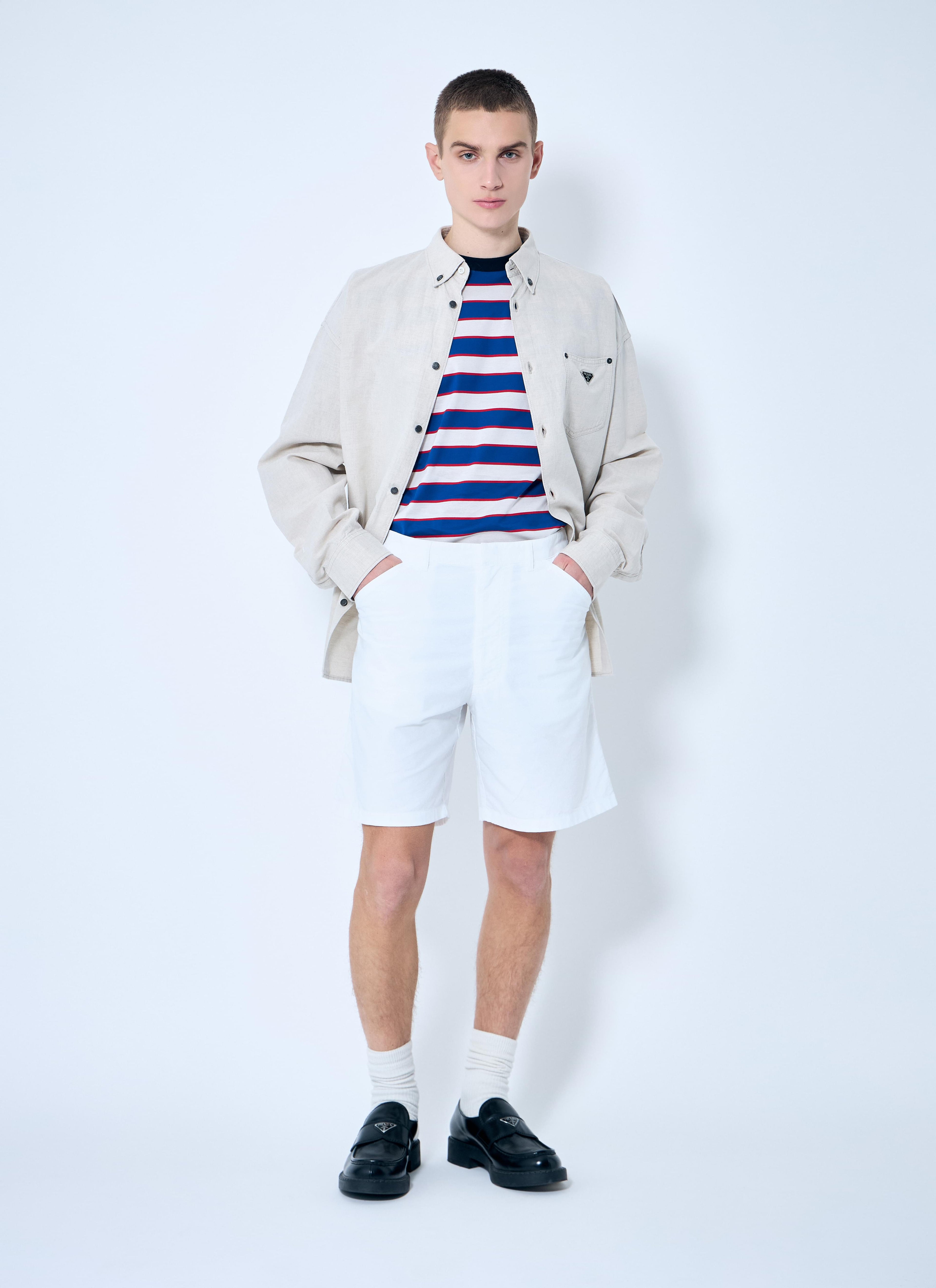 Prada Men Oxford Shorts DestGlow