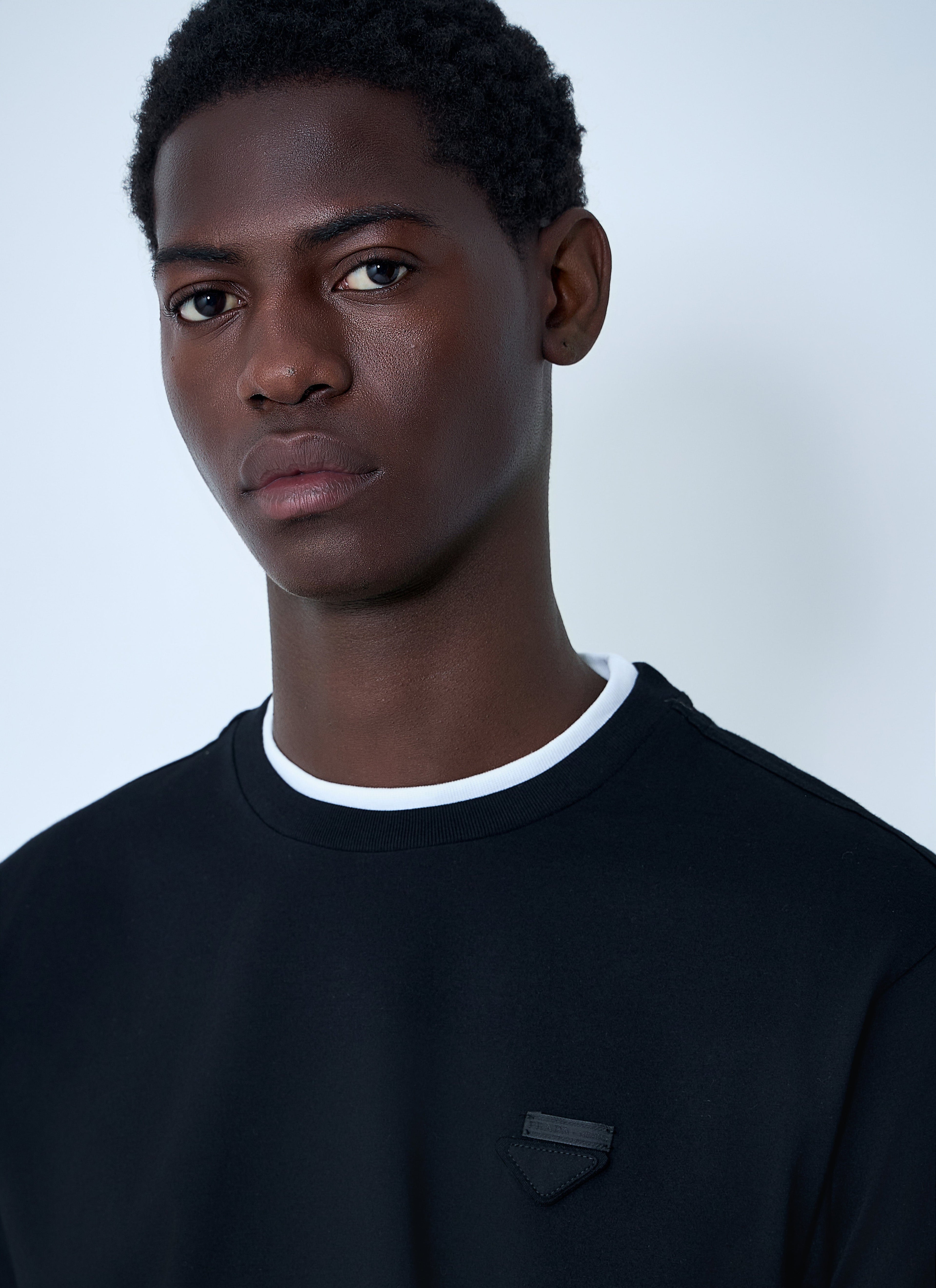 Prada Men Logo Motif T-Shirt by Luosophy