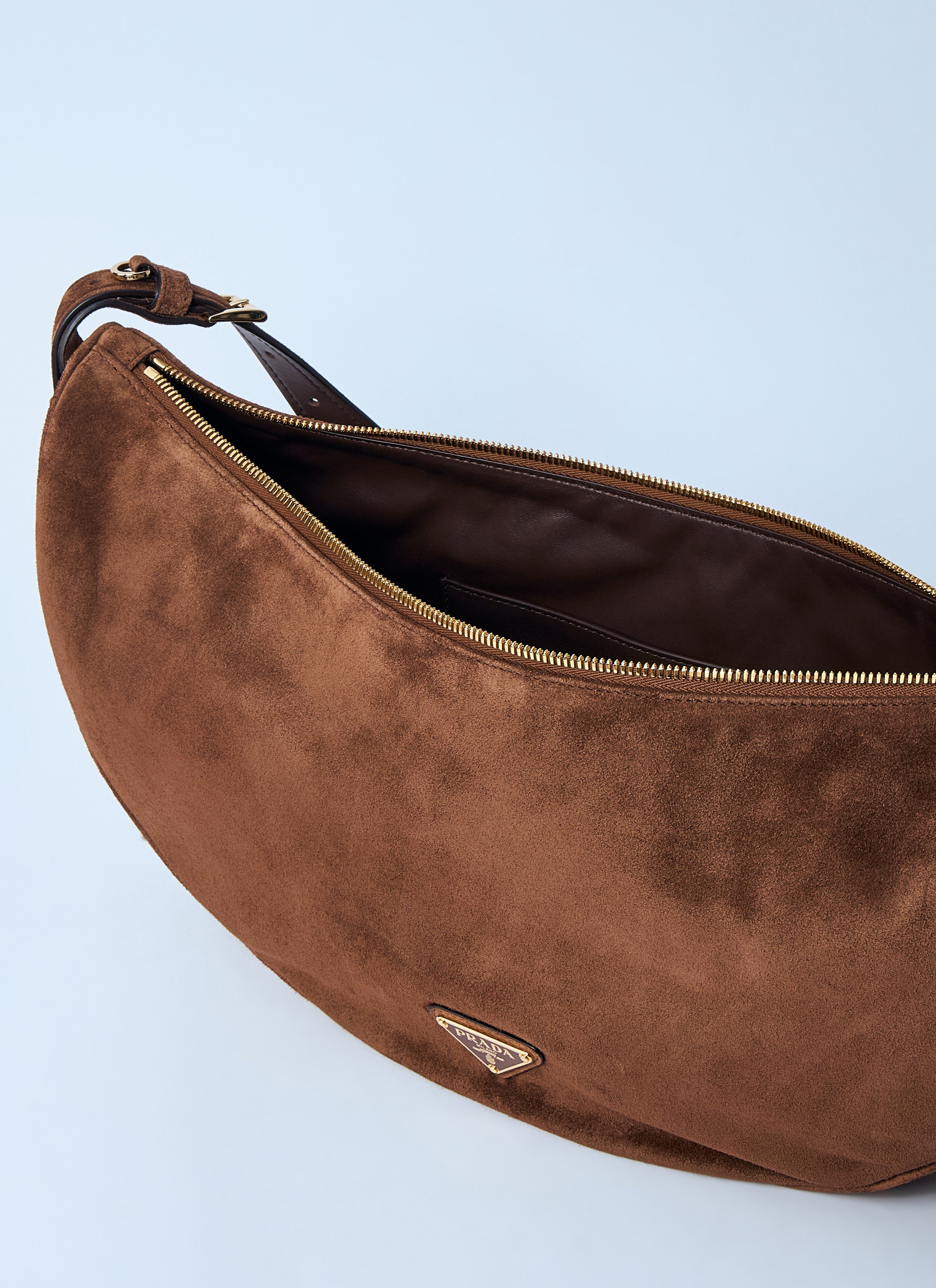 Prada Women Small Suede Shoulder Bag by Luosophy