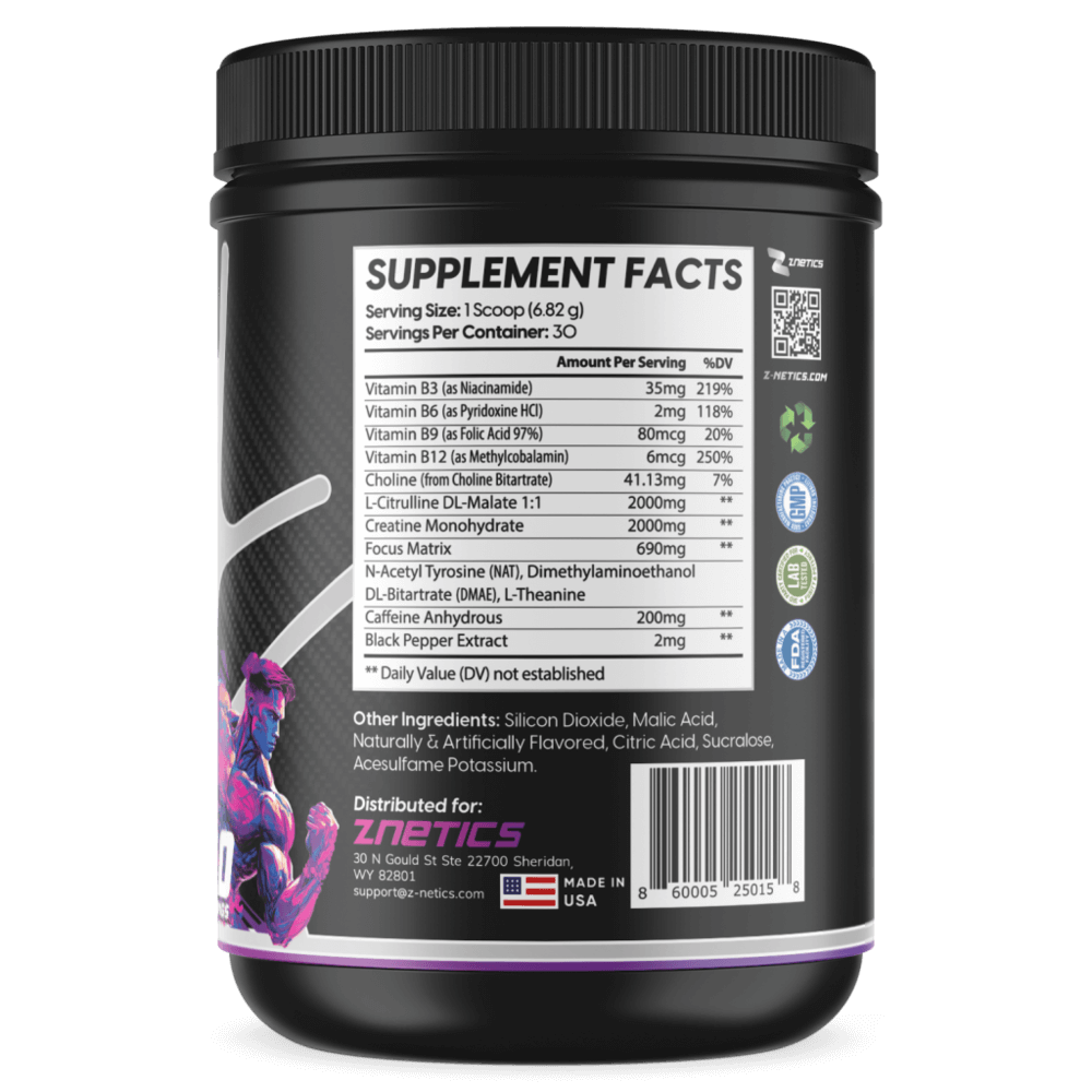 Pre-Workout Fruit Punch by Znetics