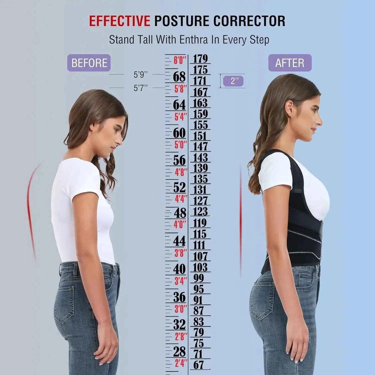 AlignPro™ Premium Posture Corrector – Back Support Brace for Pain Relief & Spinal Alignment