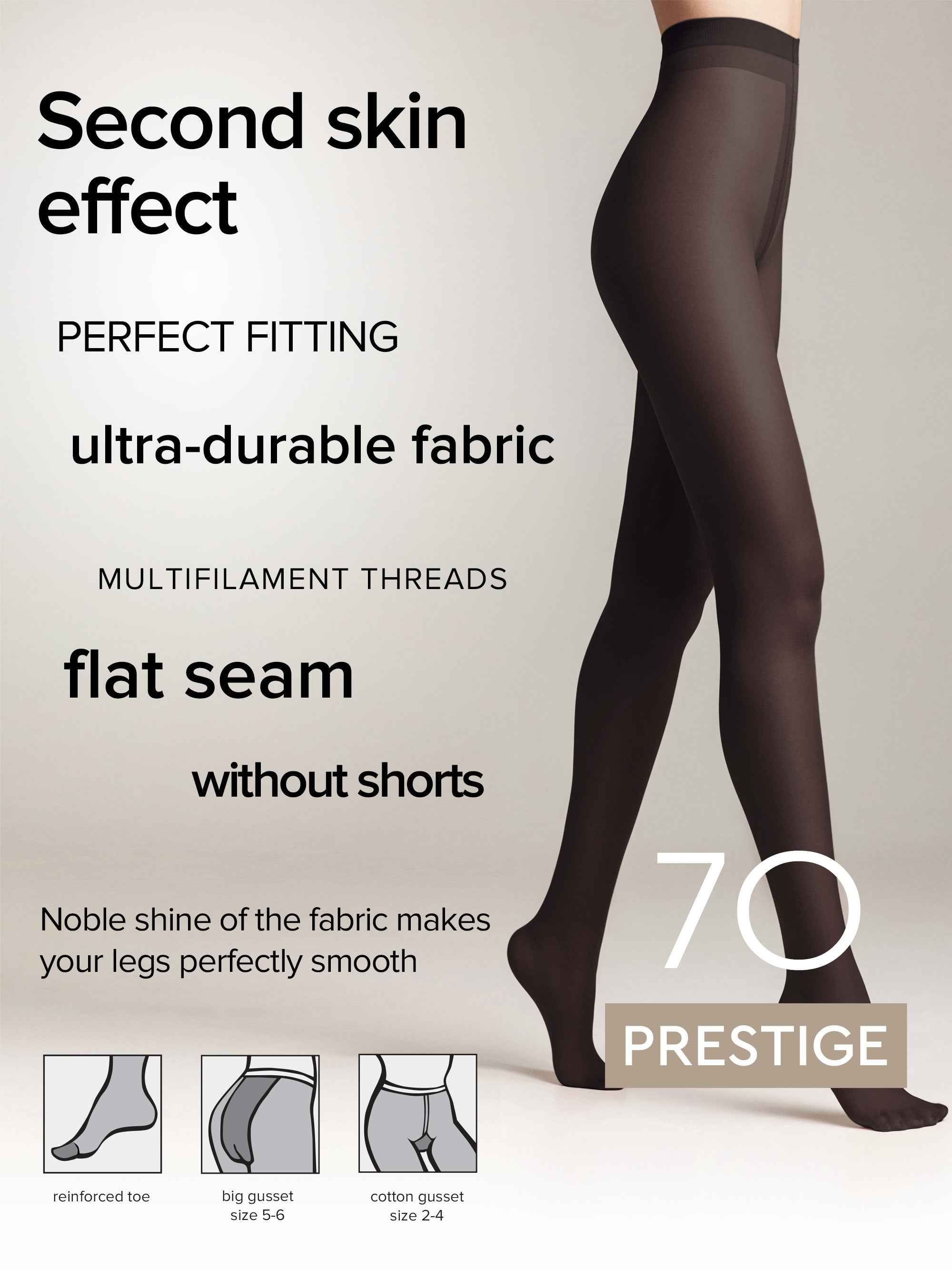 Tights Conte Prestige 70 Den - Soft Silk